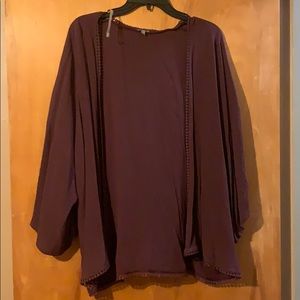 NWT CHARLOTTE RUSSE WOMENS PURPLE SHAW SZ XL